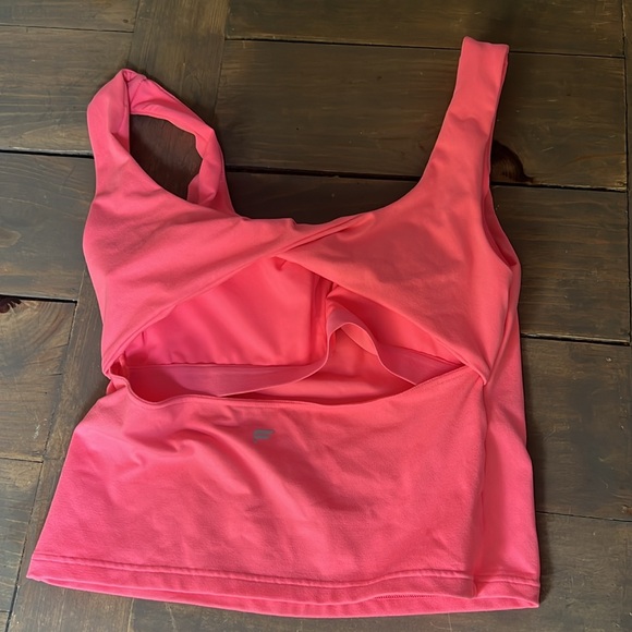 Bright Neon Pink Fabletics Tank - Picture 5 of 5